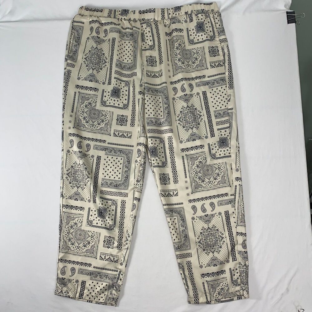 Dogg Supply Snoop Satin Wide Leg Lounge Pants Pull On Pockets Mens 3XL - Picture 2 of 12